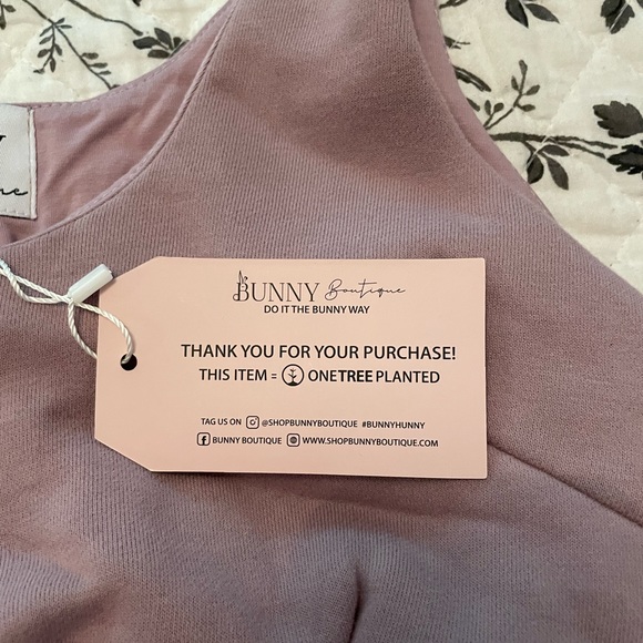 Lilac Cozy Bunny Sweat Bra - Picture 4 of 6